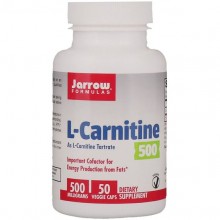 Карнітін Jarrow Formulas L-Carnitine 500 mg 50 Veg Caps JRW02001