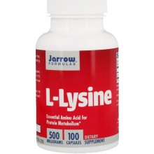 Амінокислота Лізін Jarrow Formulas L-Lysine 500 mg 100 Caps JRW15004