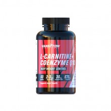 Жироспалювач для спорту Vansiton L-Carnitine + Coenzyme Q-10 670 mg 60 Caps