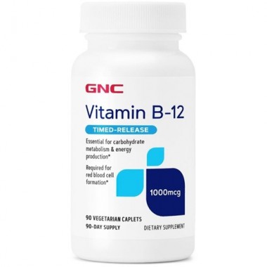 Вітамін Б12 GNC Vitamin B-12 1000 mcg 90 Veg Caplets