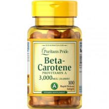 Вітамін A Puritan's Pride Beta-Carotene 10.000 IU 100 Softgels