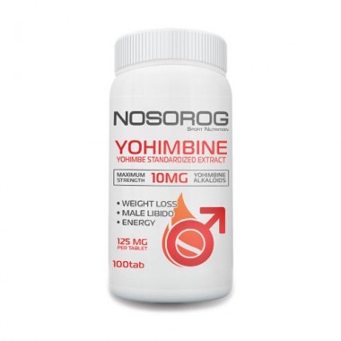 Тестостероновий бустер Nosorog Nutrition Yohimbine 100 Tabs