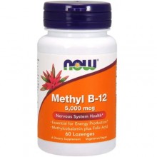 Вітамін Б12 NOW Foods Methyl B-12 5000 mcg 60 Lozenges