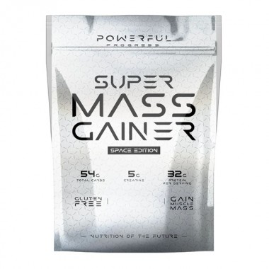 Гейнер Powerful Progress Super Mass Gainer 4000 g /40 servings/ Strawberry
