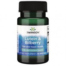 Лютеин Swanson Lutein & Bilberry 60 Softgels