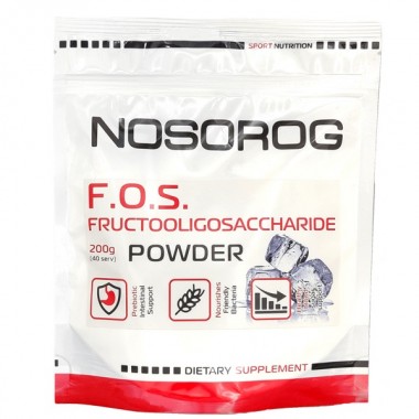 Энзимы для спорта Nosorog Nutrition F.O.S. 200 g /40 servings/ Pure