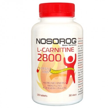Жиросжигатель для спорта Nosorog Nutrition L-Carnitine 120 Tabs Жиросжигатель для спорта Nosorog Nutrition L-Carnitine 120 Tabs