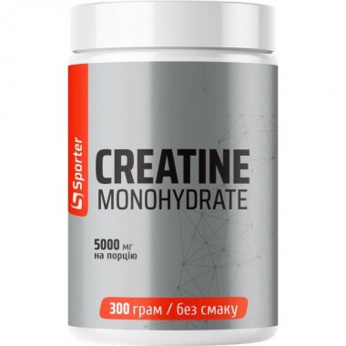 Креатин моногидрат Sporter Creatine Monohydrate 300 g /60 servings/ Unflavored Креатин моногидрат Sporter Creatine Monohydrate 300 g /60 servings/ Unflavored