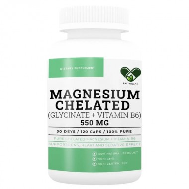 Микроэлемент Магний En`vie Lab Magnezium + B6 2250 mg 120 Caps