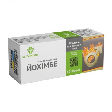 Йохимбе Elit-Pharm Йохимбе Рецепт Казановы 40 таб