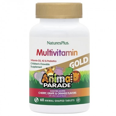 Витаминно-минеральный комплекс Nature's Plus Animal Parade Gold 60 Chewable Tabs Cherry, Orange, Grape flavors