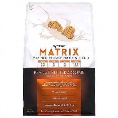 Протеин Syntrax Matrix 5.0 2270 g /76 servings/ Peanut Butter Cookie