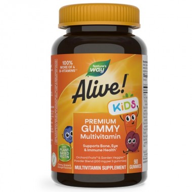 Витаминно-минеральный комплекс Nature's Way Alive! Gummies Multi-Vitamin for Children 90 Gummies Cherry, Orange, Grape flavors