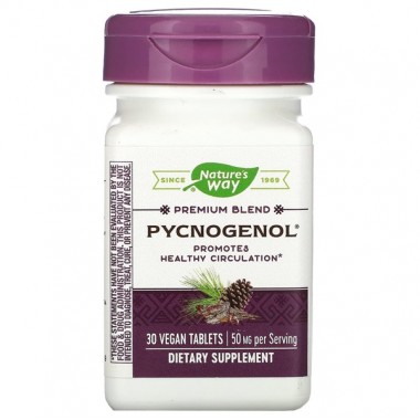 Пикногенол Nature's Way Pycnogenol Pine Bark Extract 50 mg 30 Tabs