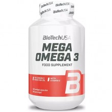 Омега для спорта BioTechUSA Mega Omega 3 180 Softgel Capsules Омега для спорта BioTechUSA Mega Omega 3 180 Softgel Capsules