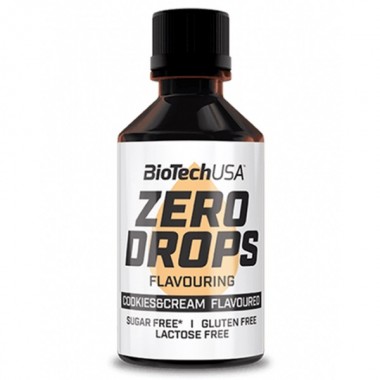 Заменитель питания BioTechUSA Zero Drops 50 ml /100 servings/ Cookies Cream