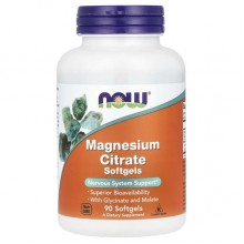 Микроэлемент Магний NOW Foods Magnesium Citrate 134 mg 90 Softgels Микроэлемент Магний NOW Foods Magnesium Citrate 134 mg 90 Softgels