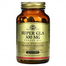 Масло огуречника Solgar Super GLA 300 mg 60 Softgels SOL-02676 Масло огуречника Solgar Super GLA 300 mg 60 Softgels SOL-02676