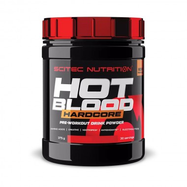 Энергетик Scitec Nutrition Hot Blood Hardcore 375 g /30 servings/ Guarana Энергетик Scitec Nutrition Hot Blood Hardcore 375 g /30 servings/ Guarana