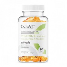 Витамин E для спорта OstroVit Vitamin E Natural Tocopherols Complex 90 Caps