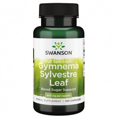 Джимнема сильвестра Swanson Gymnema Sylvestre Leaf 400 mg 100 Caps