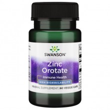 Микроэлемент Цинк Swanson Zinc Orotate 10 mg 60 Veg Caps