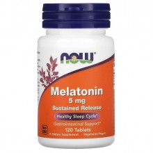 Мелатонин для сна NOW Foods Melatonin 5 mg 120 Tabs Мелатонин для сна NOW Foods Melatonin 5 mg 120 Tabs