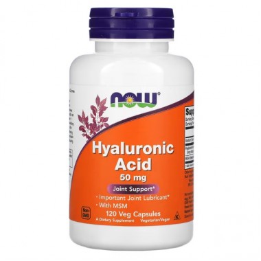 Комплекс для суставов NOW Foods Hyaluronic Acid with MSM 120 Veg Caps