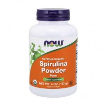 Спирулина NOW Foods Spirulina Powder Organic 113 g /34 servings/ Pure