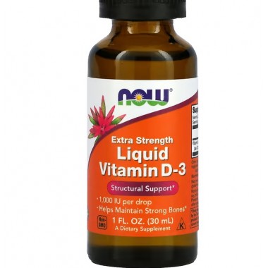 Витамин D NOW Foods Vitamin D3 Extra Strength 30 ml Витамин D NOW Foods Vitamin D3 Extra Strength 30 ml