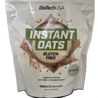 Заменитель питания BioTechUSA Instant Oats gluten free 1000 g /10 servings/ Unflavored Заменитель питания BioTechUSA Instant Oats gluten free 1000 g /10 servings/ Unflavored