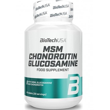 Хондропротектор (для спорта) BioTechUSA MSM Chondroitin Glucosamine 60 Tabs