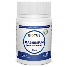 Микроэлемент Магний Biotus Magnesium with Vitamin B6 30 Tabs BIO-530272