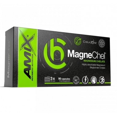 Микроэлемент Магний для спорта Amix Nutrition ChelaZone MagneChel Magnesium Bisglycinate Chelate 90 Veg Caps