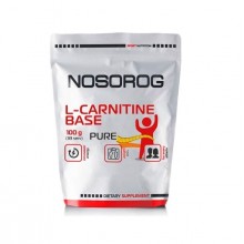 Жиросжигатель для спорта Nosorog Nutrition L-Carnitine Base 100 g /33 servings/ Pure