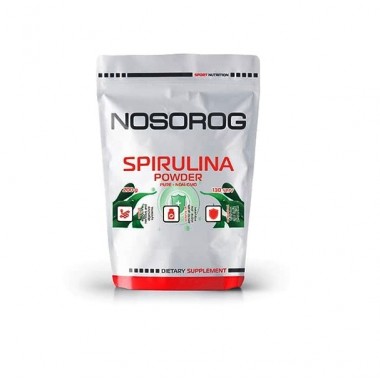 Спирулина для спорта Nosorog Nutrition Spirulina Powder 200 g /130 servings/ Pure Спирулина для спорта Nosorog Nutrition Spirulina Powder 200 g /130 servings/ Pure