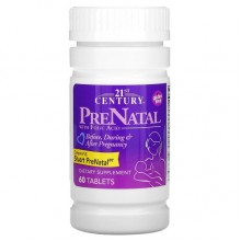 Витаминно-минеральный комплекс 21st Century PreNatal with Folic Acid 60 Tabs CEN27310