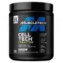 Креатин комплекс MuscleTech Cell Tech CREACTOR, Creatine HCI + Free-Acid Creatine 235 g /120 servings/ Unflavored