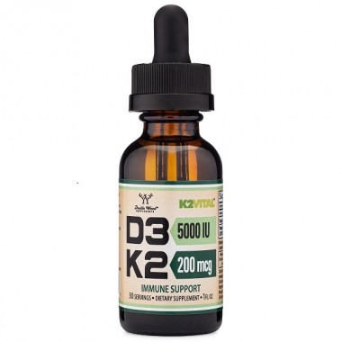 Комплекс Витамин D3+K2 Double Wood D3 5000 IU + K2 200 mcg Liquid Drop 30 ml /30 servings/