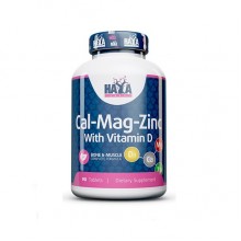 Витаминно-минеральный комплекс Haya Labs Calcium Magnesium & Zinc with Vitamin D 90 Tabs