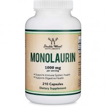 Натуральная добавка для иммунитета Double Wood Monolaurin 1000 mg 210 Caps