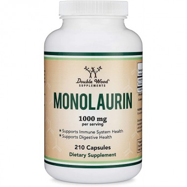 Натуральная добавка для иммунитета Double Wood Monolaurin 1000 mg 210 Caps