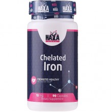 Микроэлемент Железо Haya Labs Chelated Iron 15 mg 90 Caps