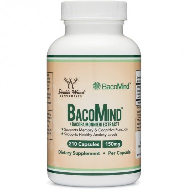 Комплекс для профилактики работы головного мозга Double Wood Bacomind Bacopa Extract 150 mg 210 Caps