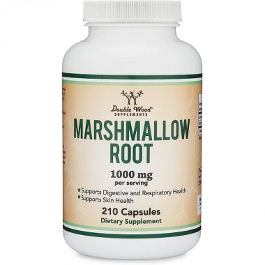 Комплекс для кожи, волос, ногтей Double Wood Marshmallow Root 1000 mg (2 caps per serving) 210 Caps
