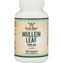 Комплекс для профилактики дыхательной системы Double Wood Mullein Leaf Extract 1000 mg (2 caps per serving) 180 Caps