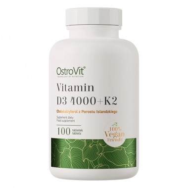 Мультивитамины для спорта OstroVit Vege Vitamin D3 4000 + K2 100 Tabs Мультивитамины для спорта OstroVit Vege Vitamin D3 4000 + K2 100 Tabs