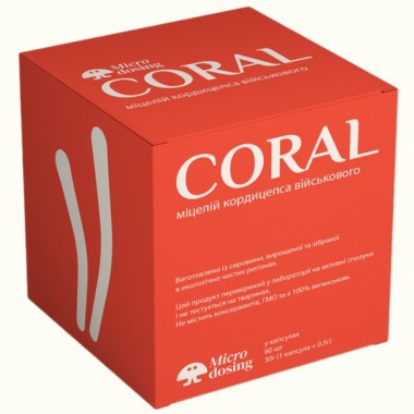 Грибной комплекс Microdosing Мицелий военного кордицепса 60 Caps Грибной комплекс Microdosing Мицелий военного кордицепса 60 Caps