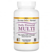 Витамины для беременных California Gold Nutrition Daily Prenatal Multi 60 Softgels