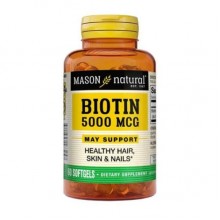 Биотин Mason Natural Biotin 5000 mcg 60 Caps